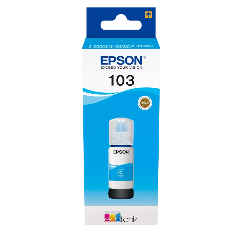 [C13T00S24A] Epson 103 Cyan Mavi Şişe Mürekkep 65 ml