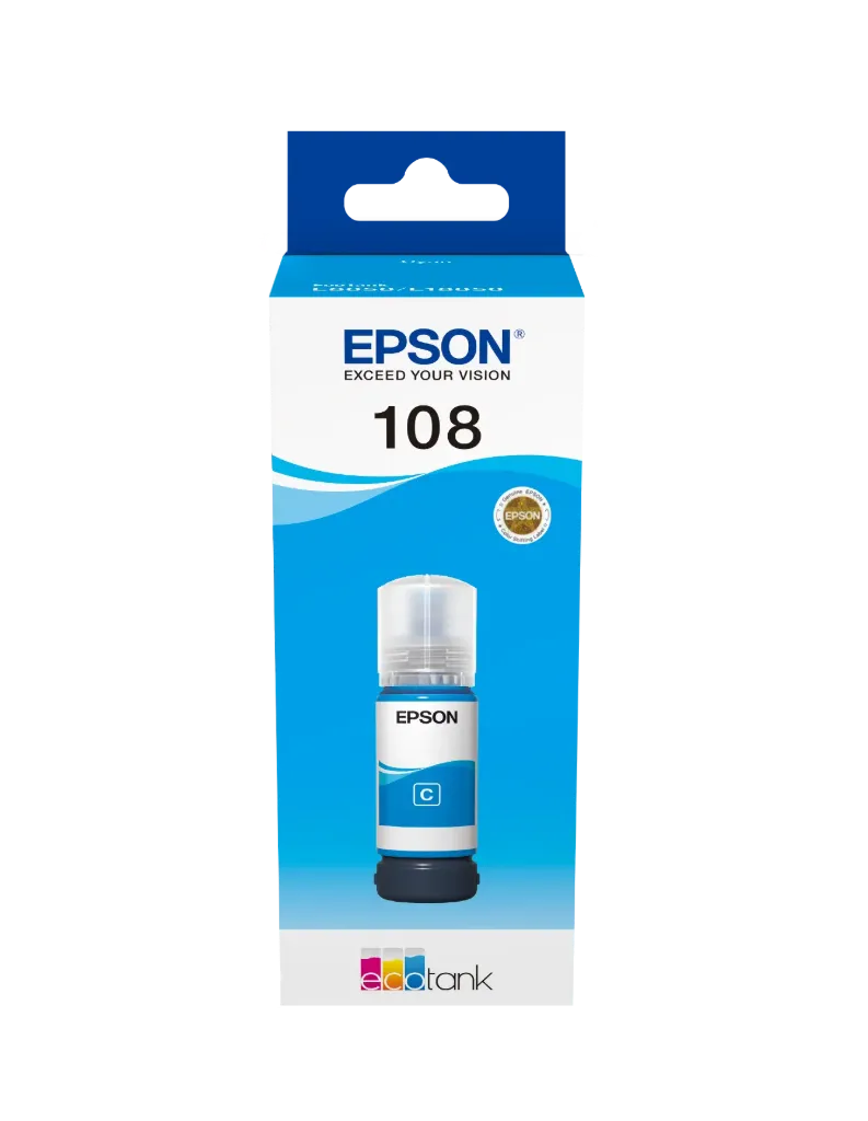 [C13T09C24A] Epson 108 Ecotank Cyan Mavi Mürekkep 70 ml
